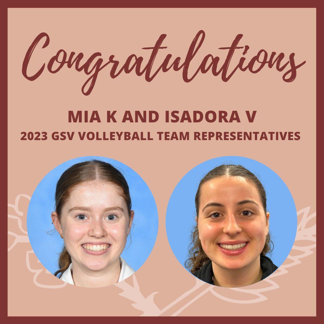 Siena's Rising Stars, Mia K and Isadora V in GSV… Siena College